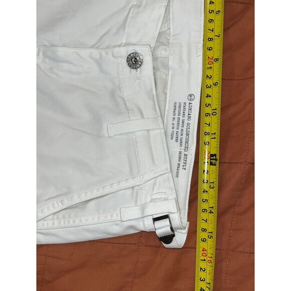 AG Adriano Goldschmied White Cargo Pants Size 27 Skinny Straight Womens - Picture 4 of 7